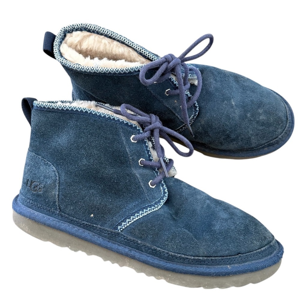 Ugg Neumel men size 6 navy blue boots booties women 7